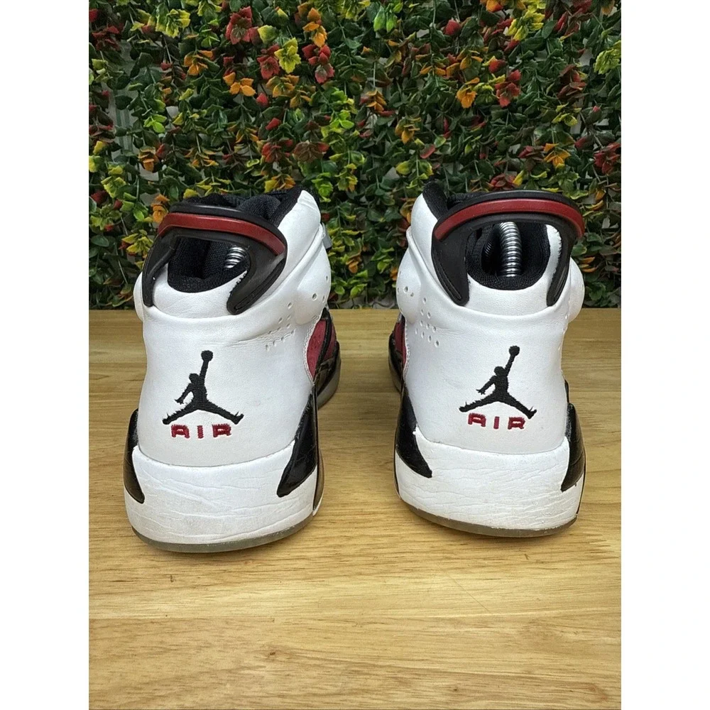 Nike‎ Air Jordan 6 Sneakers Shoes Black Carmine White Bred DM1159-006 Youth 4.5Y